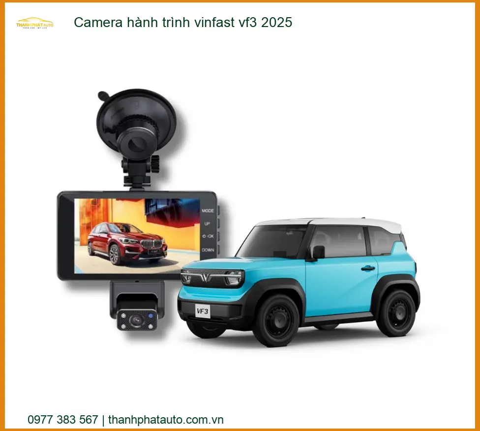 Camera hành trình Vinfast VF3 2025 - Trung Tâm Lắp Đặt Uy Tín TPHCM