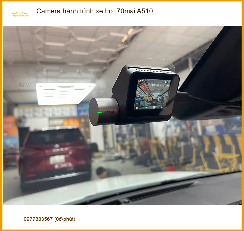 Anh Tám lắp Camera hành trình xe hơi 70mai A510 Vios tại Bình Thạnh ảnh thực tế 3