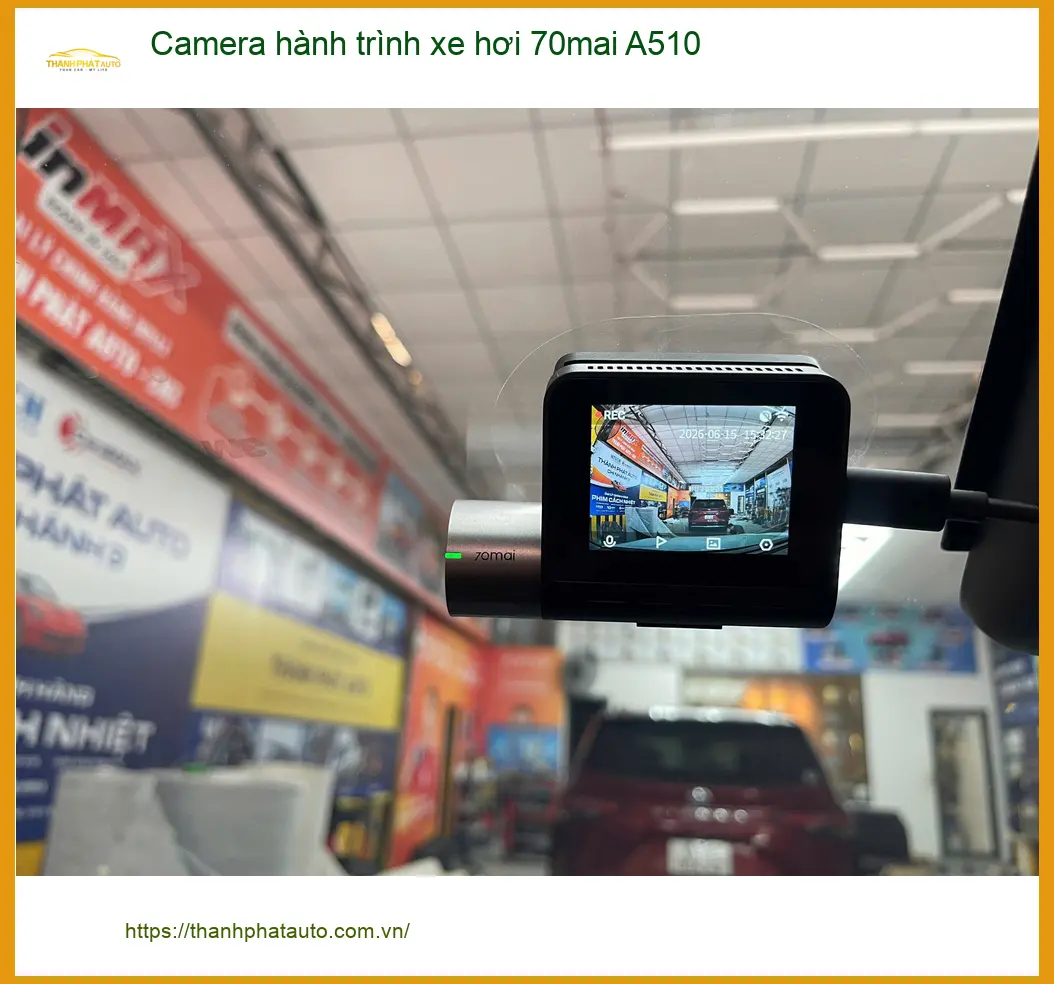 Anh Tám lắp Camera hành trình xe hơi 70mai A510 Vios tại Bình Thạnh ảnh thực tế 5