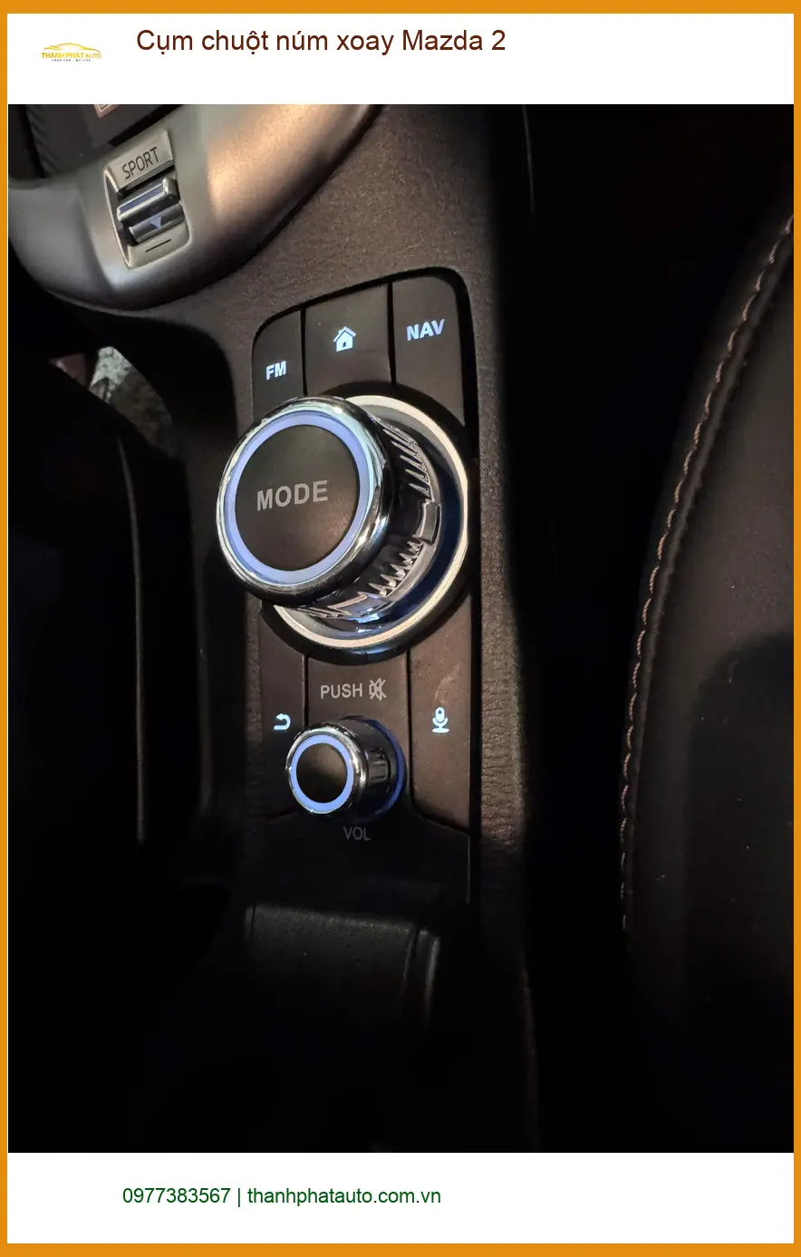 Chú Lân lắp Cụm chuột núm xoay Mazda 2 Quận Tân Bình vì núm zin đã hỏng ảnh thực tế 2