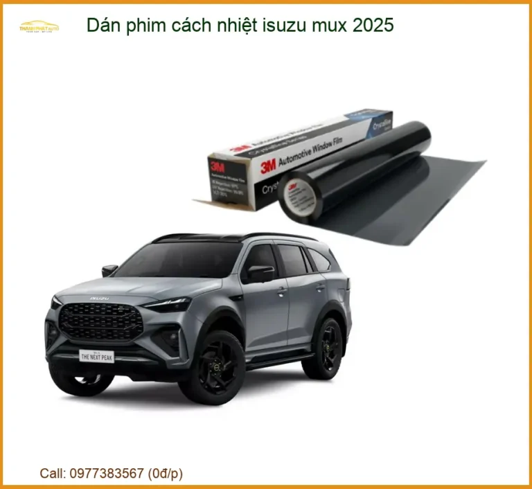 Dán Phim Cách Nhiệt Isuzu MUX 2025 - Trung Tâm Lắp Đặt Uy Tín TPHCM