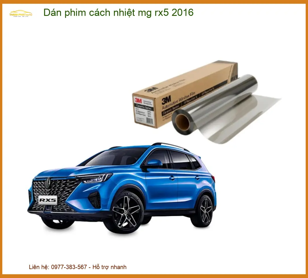 Dán Phim Cách Nhiệt MG RX5 2016 - Địa Chỉ Lắp Đặt Uy Tín TPHCM