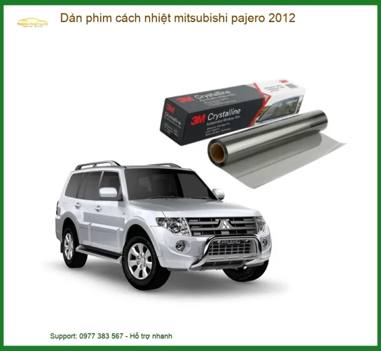 Dán Phim Cách Nhiệt Mitsubishi Pajero 2012 - Địa Chỉ Lắp Đặt Uy Tín TPHCM