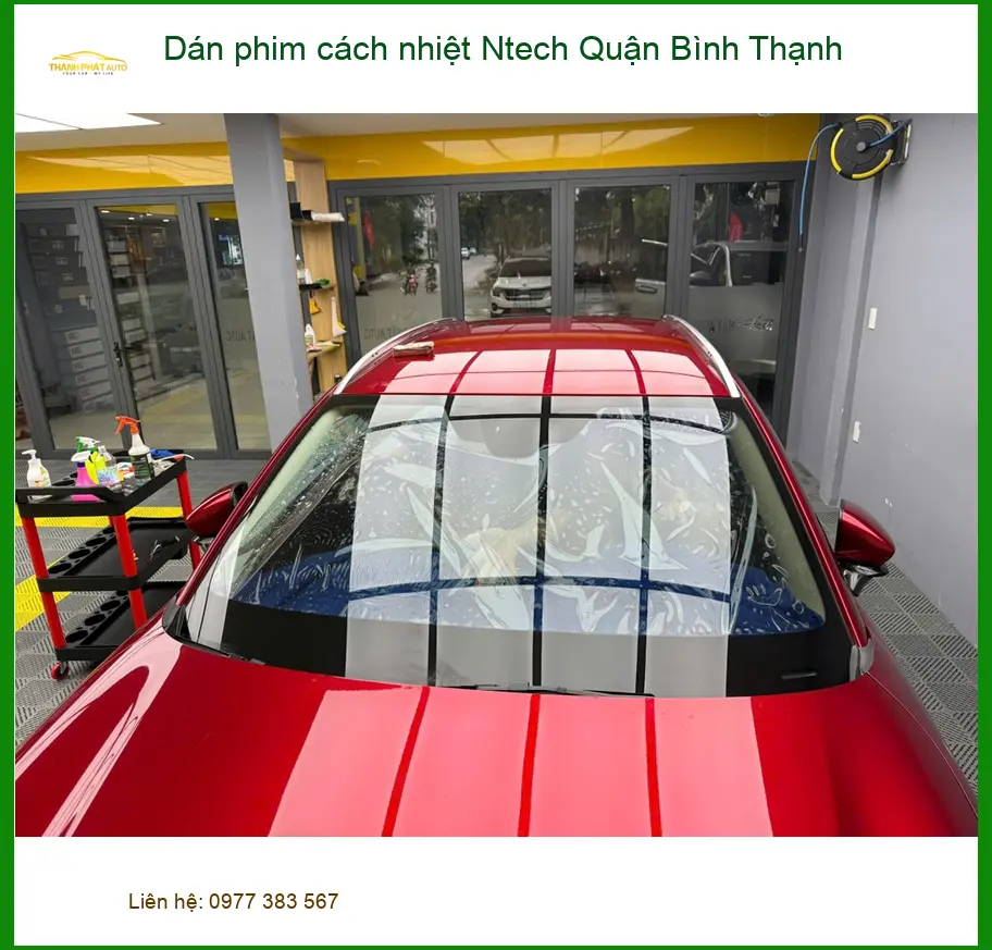 Địa Chỉ Dán Phim Cách Nhiệt Ô Tô Ntech Quận Bình Thạnh - Lắp Đặt Uy Tín TPHCM ảnh thực tế 2