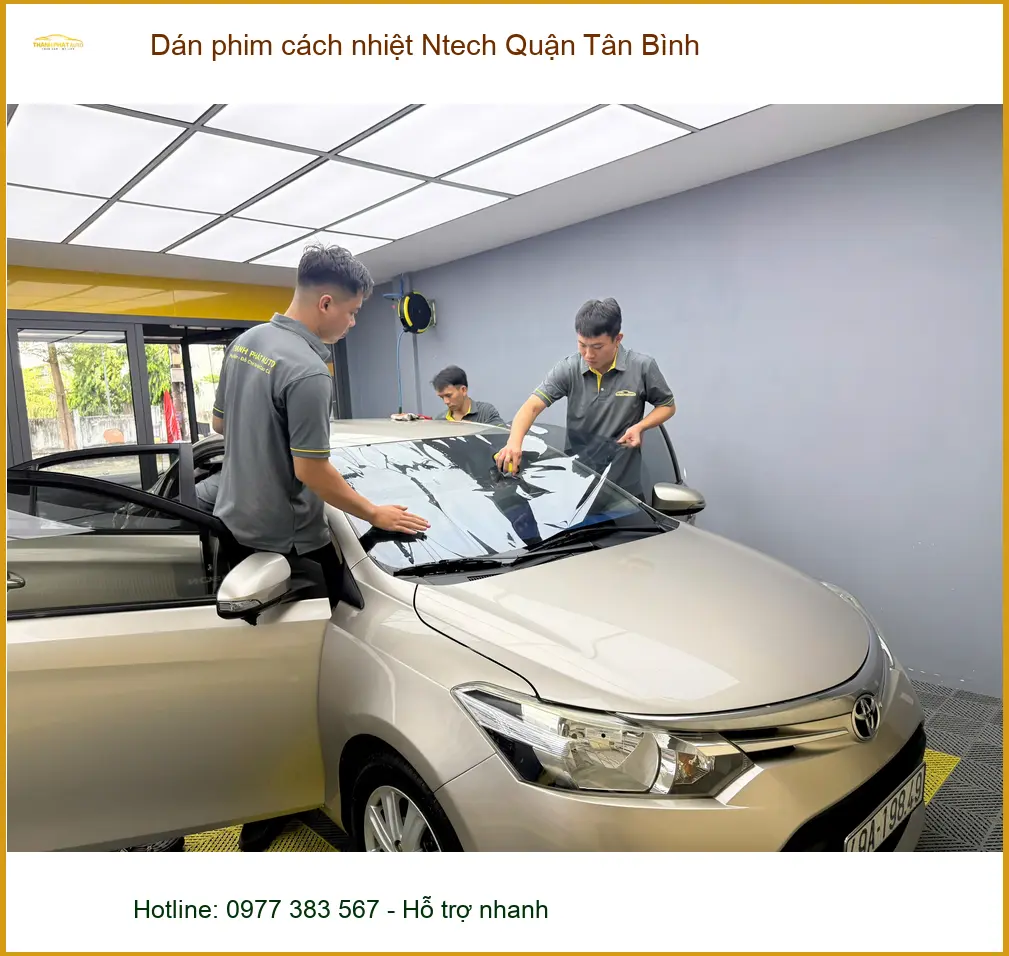 Trung Tâm Dán Phim Cách Nhiệt Ô Tô phim cách nhiệt Ntech Quận Tân Bình - Thi Công Chuyên Nghiệp