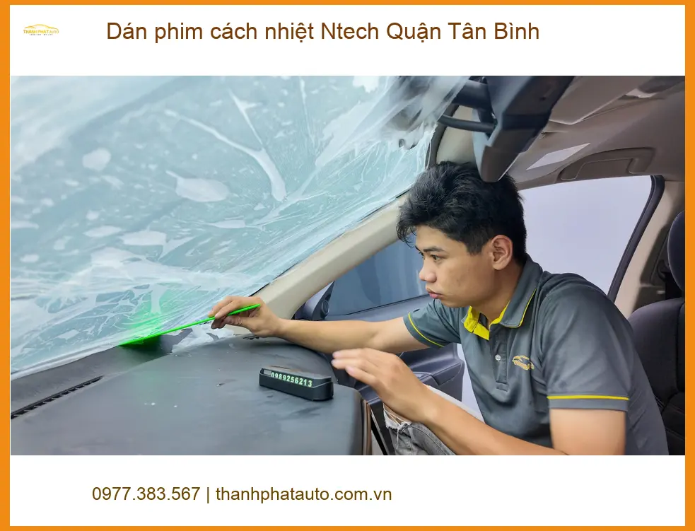 Trung Tâm Dán Phim Cách Nhiệt Ô Tô phim cách nhiệt Ntech Quận Tân Bình - Thi Công Chuyên Nghiệp ảnh thực tế 3