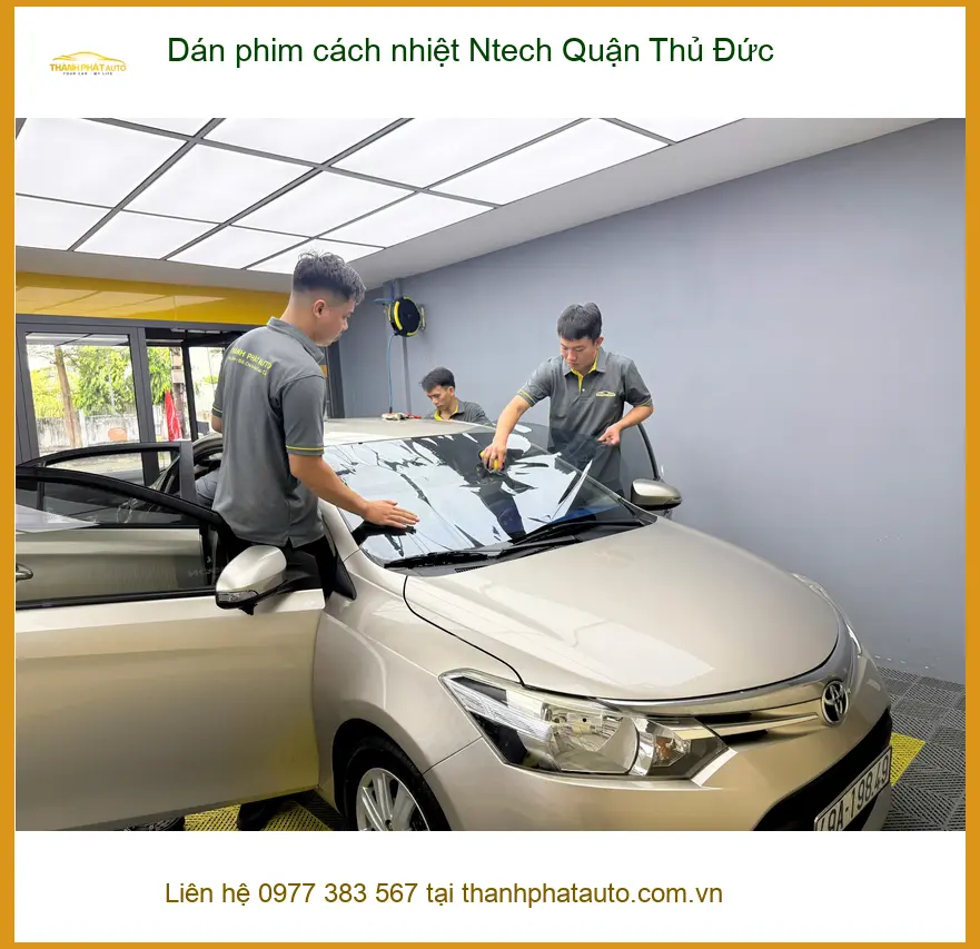 Địa Chỉ Dán Phim Cách Nhiệt Ô Tô Ntech Quận Thủ Đức - Giá Tốt TPHCM ảnh thực tế 3