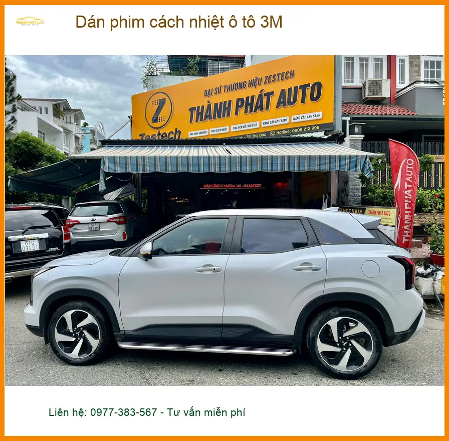 Anh Tấn dán phim cách nhiệt ô tô 3M cho Hyundai Accent chống nóng hiệu quả tại Quận 3