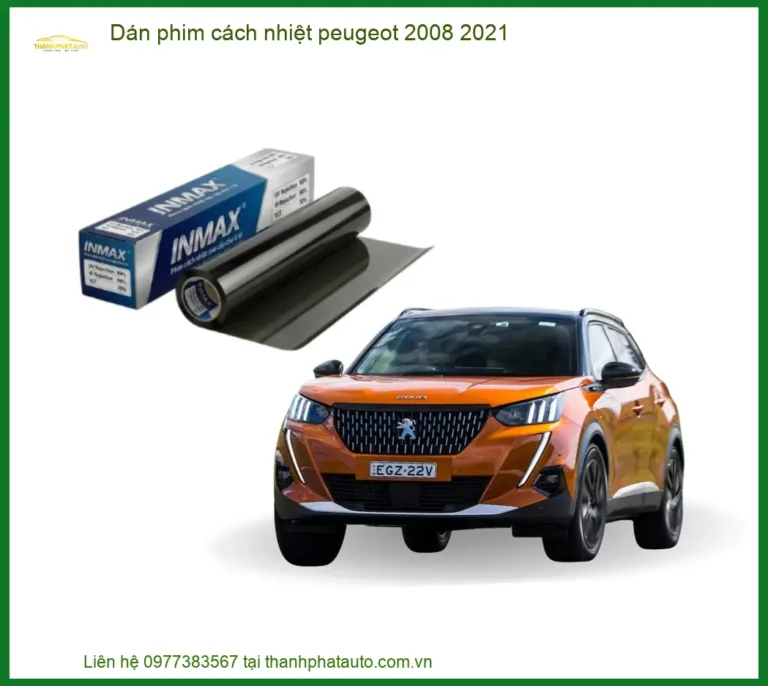 Dán Phim Cách Nhiệt Peugeot 2008 2021 - Địa Chỉ Lắp Đặt Uy Tín TPHCM