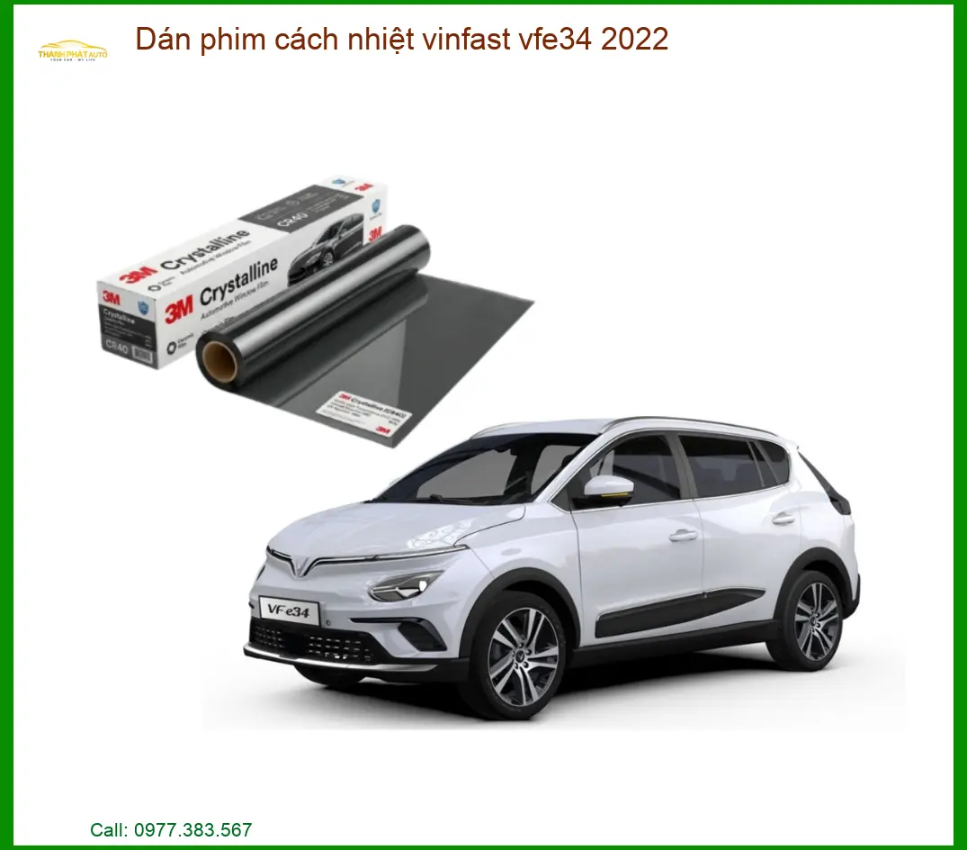 Dán Phim Cách Nhiệt VinFast VF e34 2022 - Trung Tâm Lắp Đặt Uy Tín TPHCM