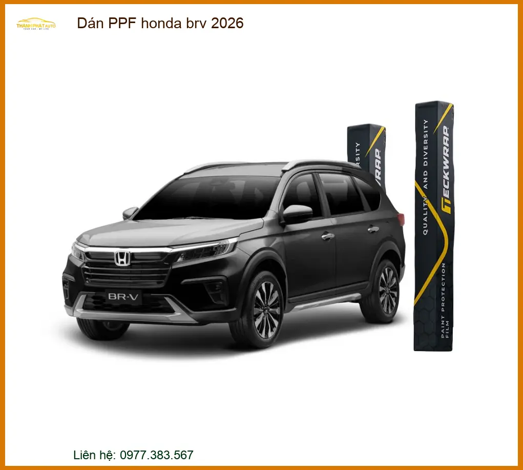 Dán Phim PPF Chống Xước Honda BRV 2026 - Địa Chỉ Lắp Đặt Uy Tín TPHCM