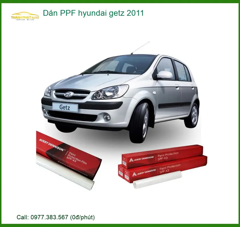 Dán PPF Bảo Vệ Sơn Xe Hyundai Getz 2011 - Nơi Dán PPF Uy Tín Giá Tốt TPHCM