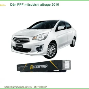 Dán PPF Mitsubishi Attrage 2016 - Trung Tâm Thi Công Uy Tín TPHCM