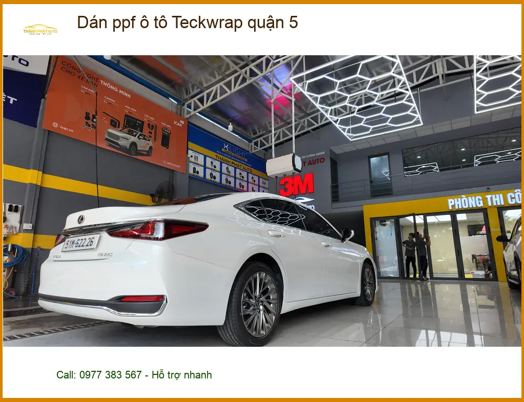 Địa Chỉ Thi Công Dán PPF Ô Tô ppf ô tô Teckwrap quận 5 - Thi Công Chuyên Nghiệp ảnh thực tế 2
