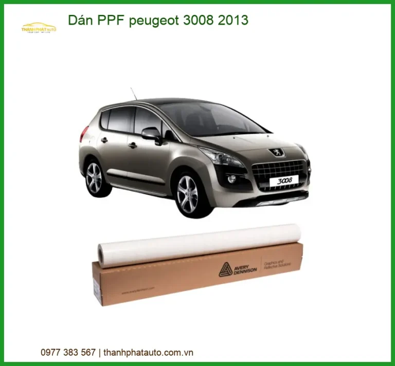 Dán Phim PPF Bảo Vệ Sơn Peugeot 3008 2013 - Trung Tâm Thi Công Chính Hãng TPHCM