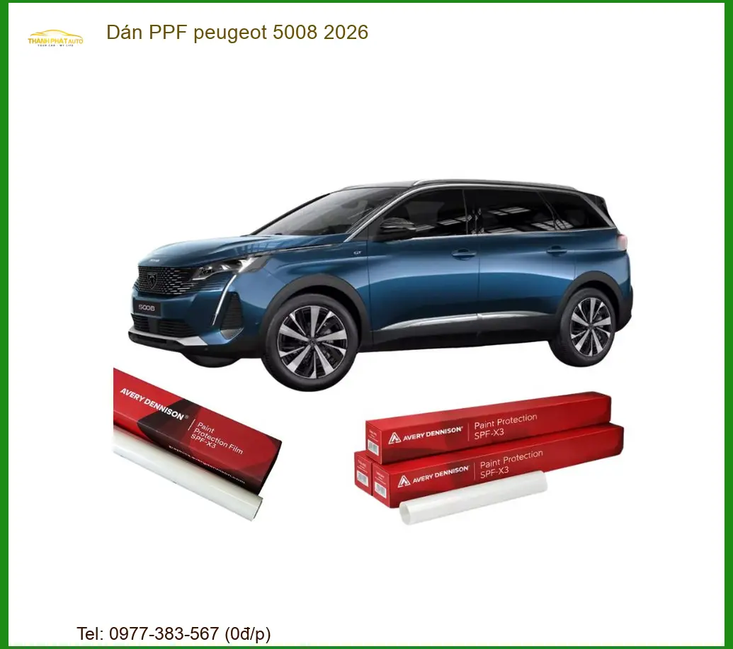 Dán PPF Peugeot 5008 2026 - Địa Chỉ Thi Công Uy Tín TPHCM