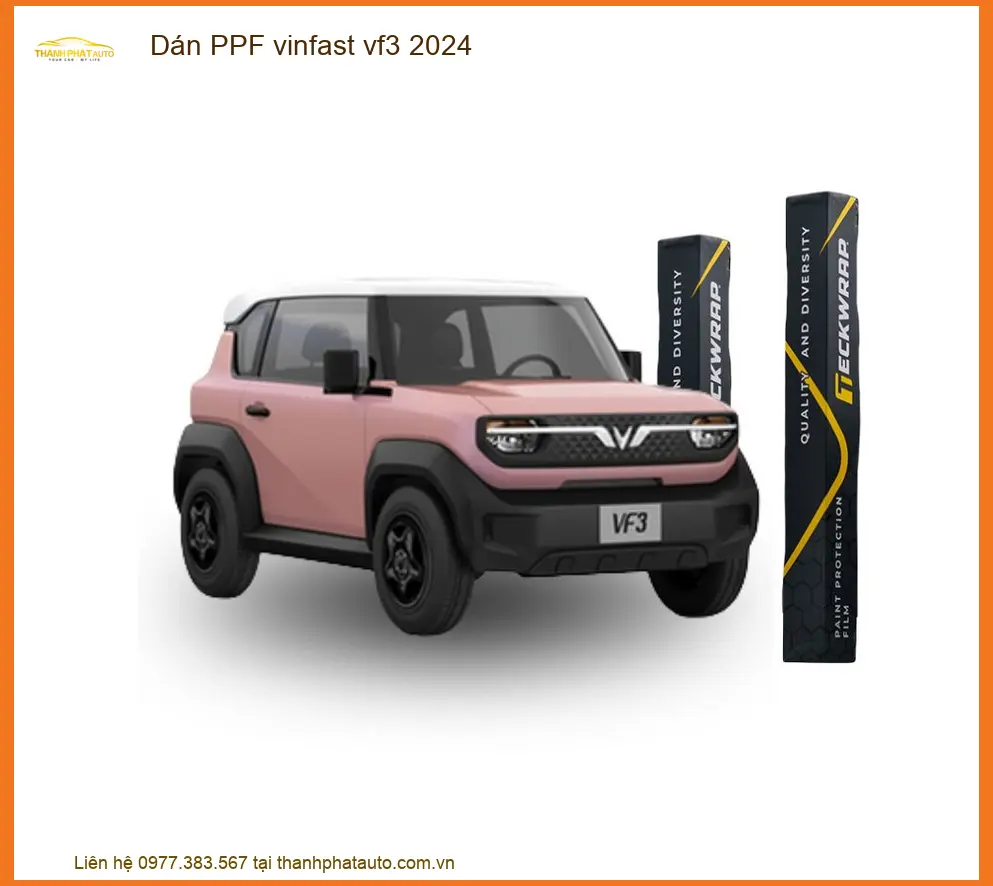 Dán PPF Vinfast VF3 2024 - Địa Chỉ Lắp Đặt Uy Tín TPHCM