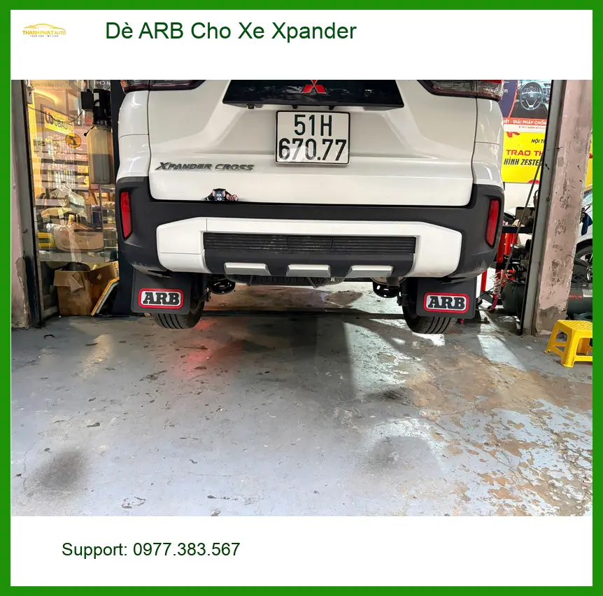 Anh Thanh Tùng lắp Dè ARB cho Xpander ở Quận Tân Phú chống văng bùn đất ảnh thực tế 2
