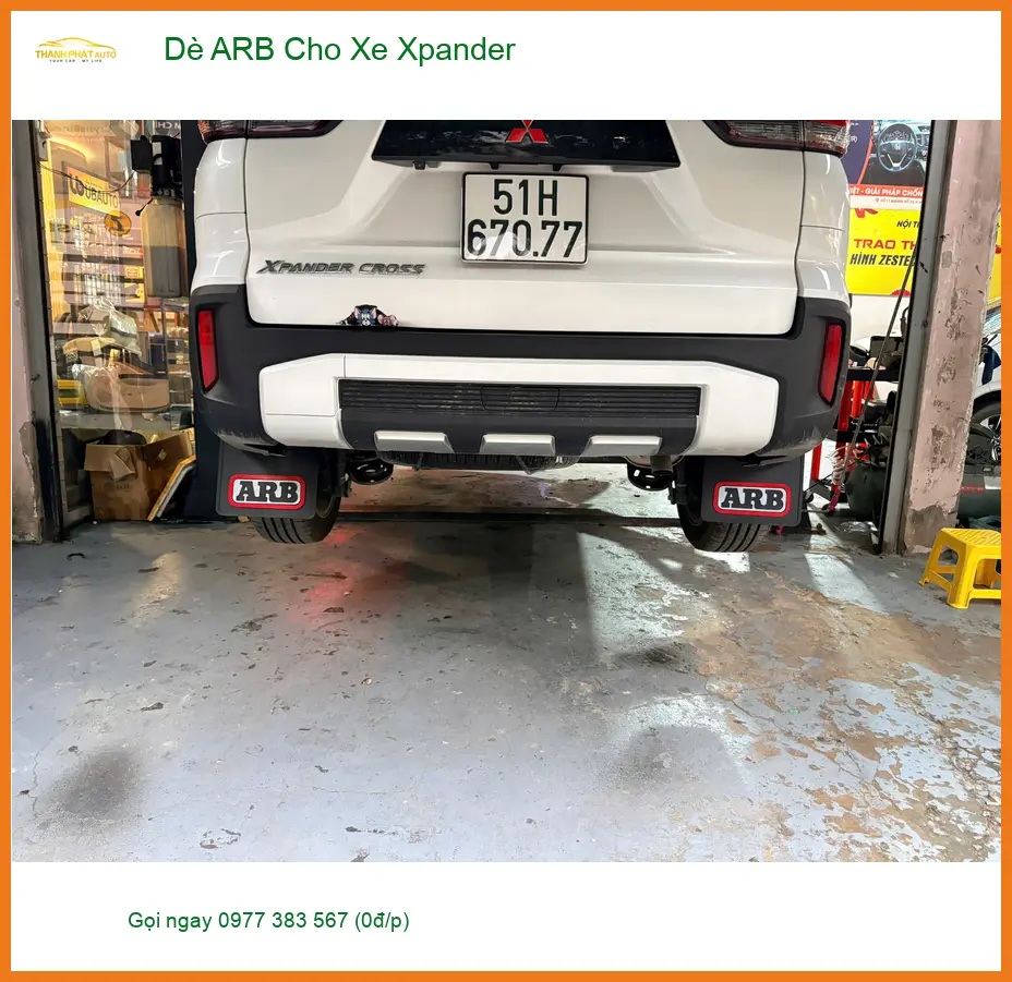 Anh Khang lắp Dè ARB cho xe Xpander tại Quận 2 để bảo vệ gầm xe khỏi bùn đất ảnh thực tế 3