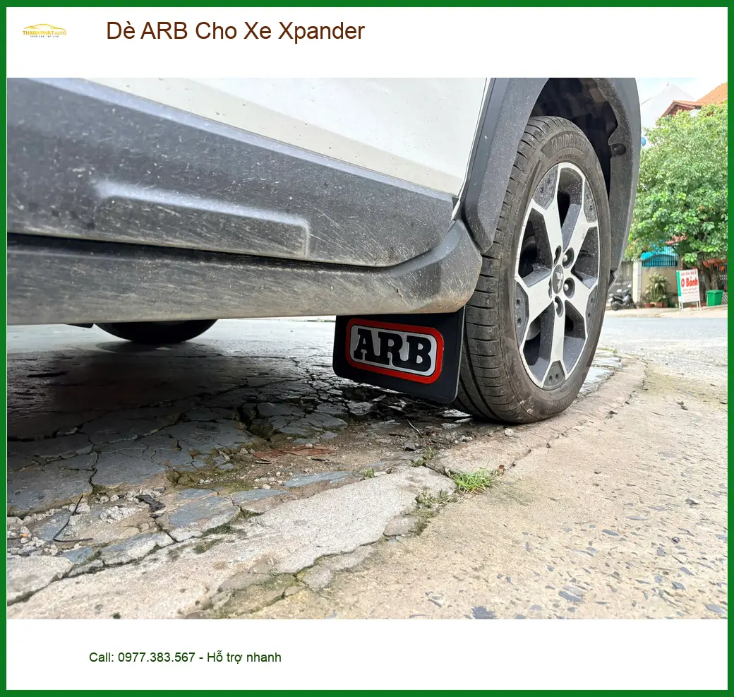 Anh Thanh Tùng lắp Dè ARB cho Xpander ở Quận Tân Phú chống văng bùn đất ảnh thực tế 5