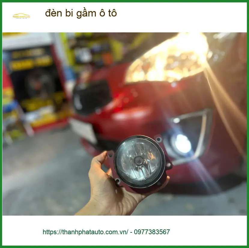 Chị Hằng độ đèn bi gầm ô tô Outlander Quận 2 cho ánh sáng tối ưu ảnh thực tế 4