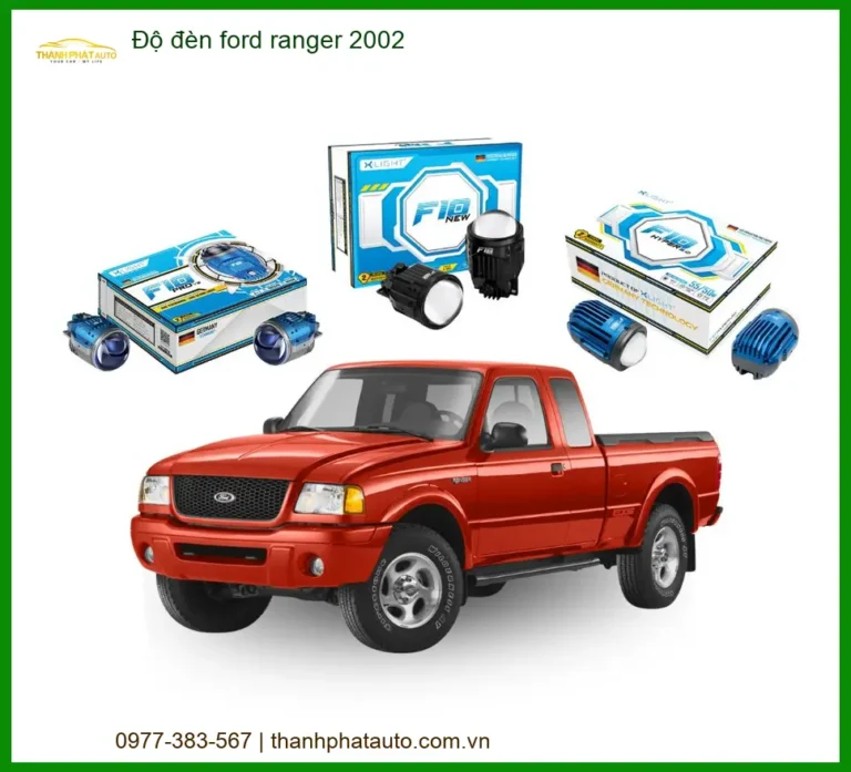 Độ Đèn Pha Bi LED Ford Ranger 2002 - Trung Tâm Lắp Đặt Uy Tín TPHCM