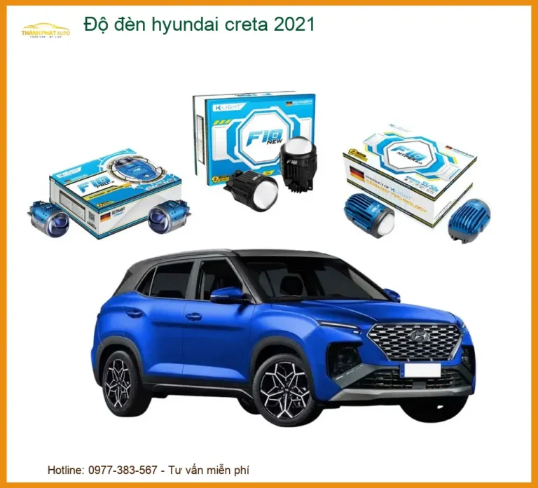 Độ Đèn Bi LED Hyundai Creta 2021 - Trung Tâm Chuyên Lắp Đặt Độ Đèn Chính Hãng TPHCM