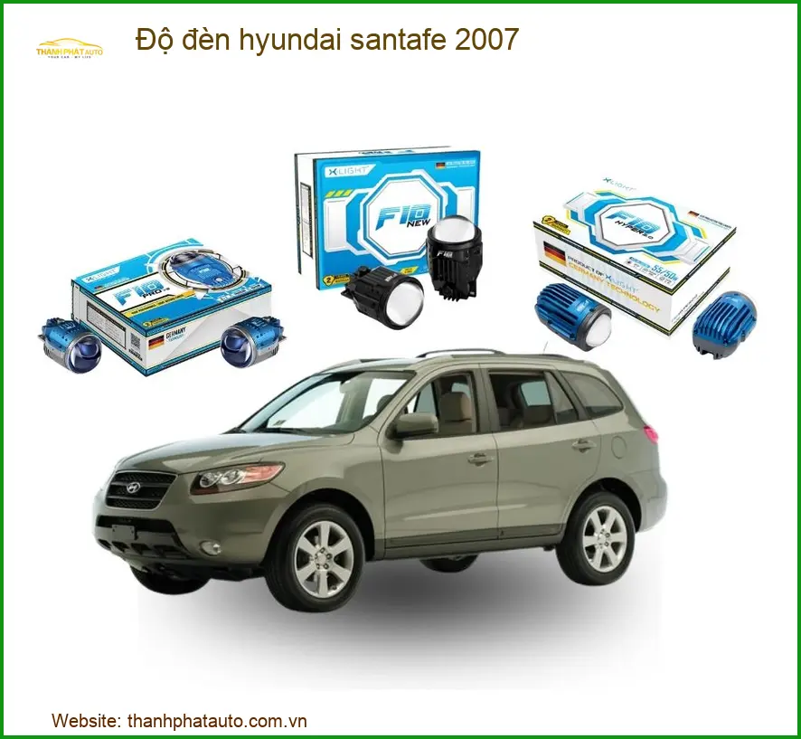 Độ đèn Hyundai Santafe 2007 - Trung Tâm Độ Uy Tín TPHCM