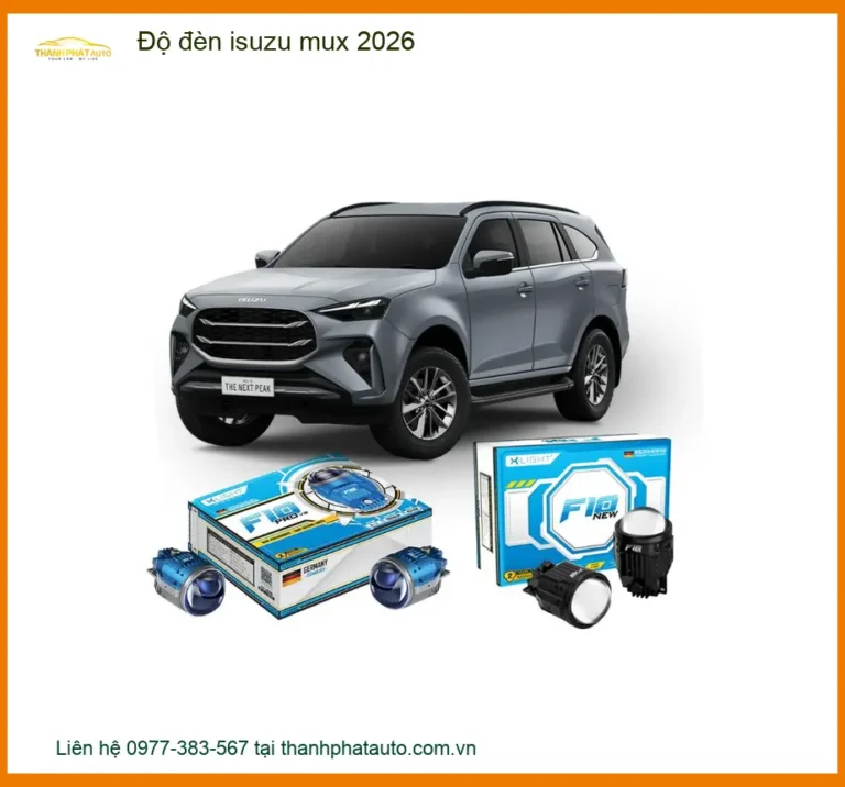 Độ đèn Isuzu MUX 2026 - Trung Tâm Độ Đèn Uy Tín TPHCM