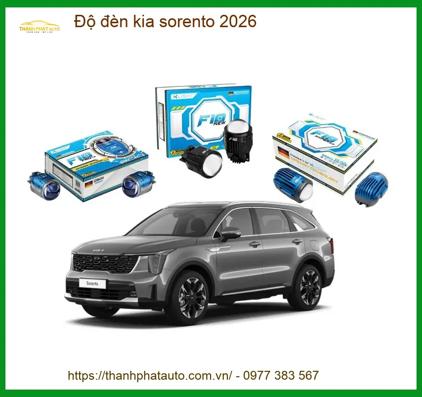 Độ đèn Kia Sorento 2026 - Trung Tâm Chuyên Lắp Đặt Đèn Chính Hãng TPHCM