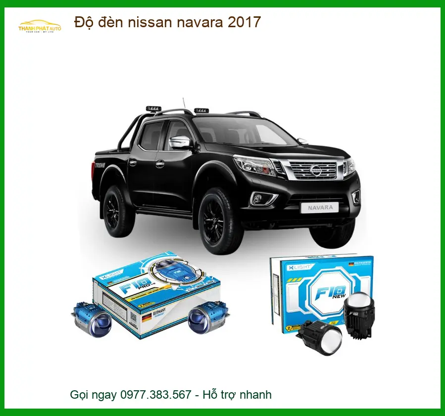 Gói Độ Đèn Bi LED Nissan Navara 2017 - Trung Tâm Lắp Đặt Chính Hãng TPHCM