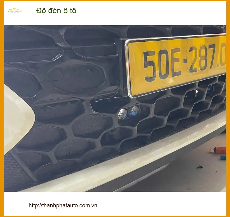 Anh Minh độ đèn ô tô Hyundai Accent Quận 6 vì đèn zin quá tối khi đi đêm