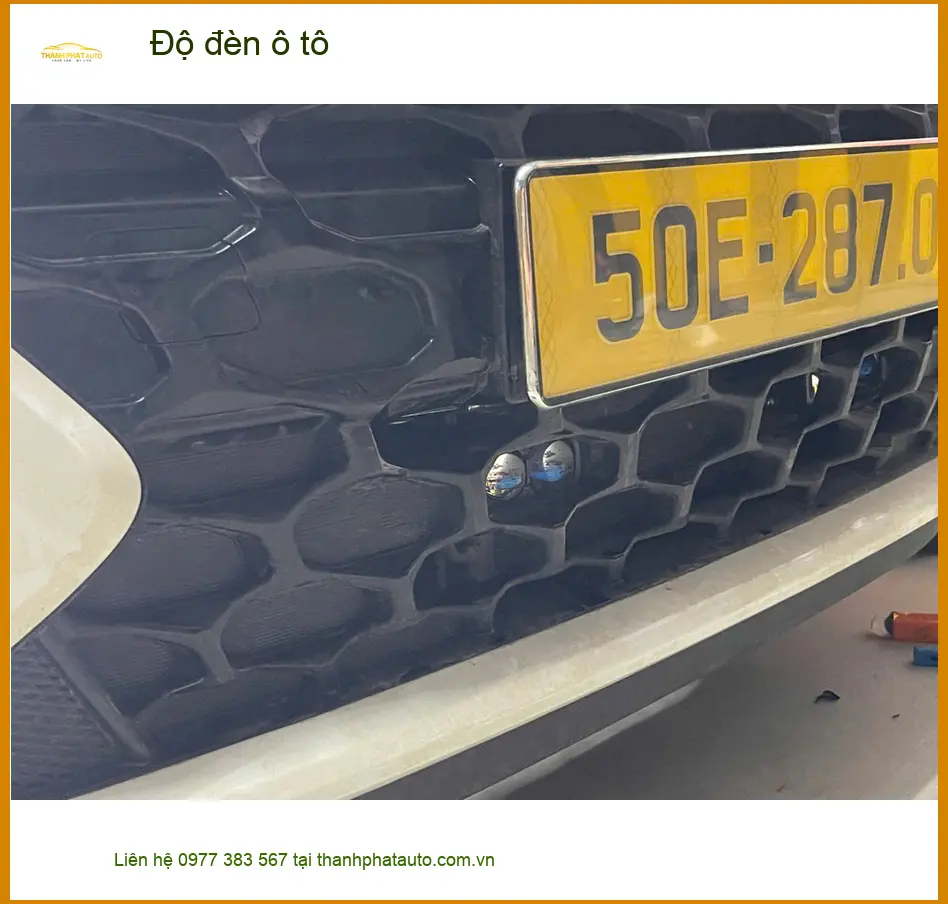 Anh Minh độ đèn ô tô cho Hyundai Accent tại Quận 9 để cải thiện tầm nhìn ban đêm