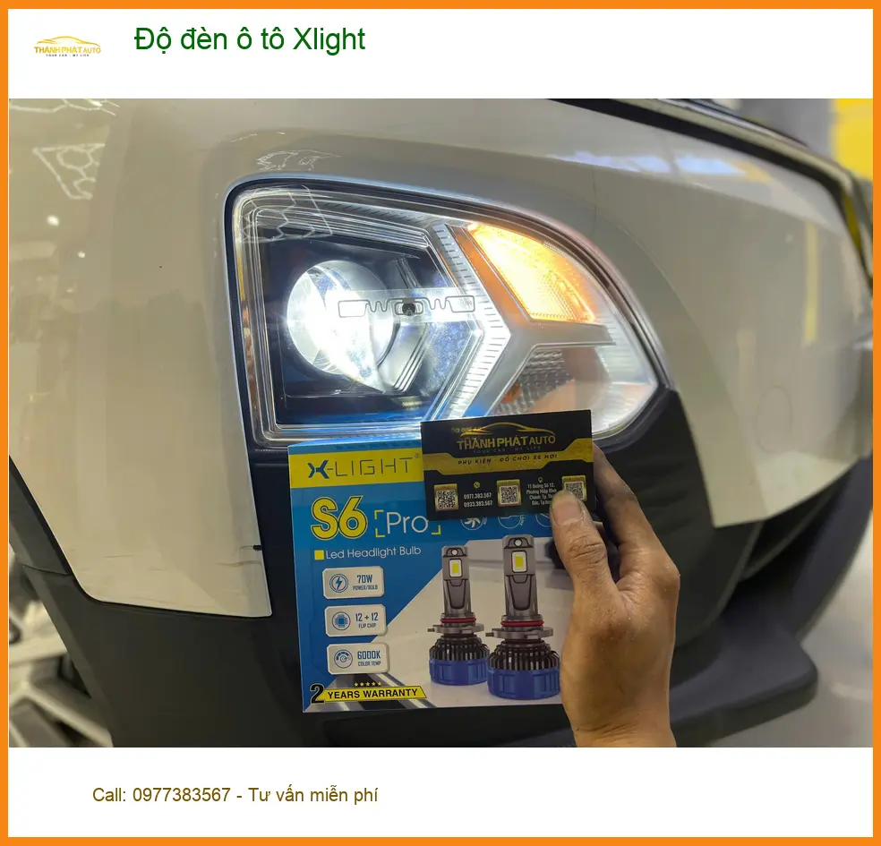 Anh Quang độ đèn Xlight cho Hyundai Creta tại Quận Gò Vấp để tăng cường ánh sáng ảnh thực tế 2
