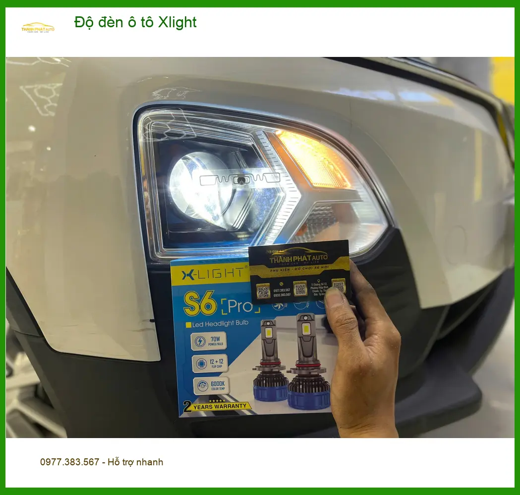 Anh Khải độ đèn Xlight cho Honda CR-V tại Thủ Đức vì đèn zin yếu khi đi đêm