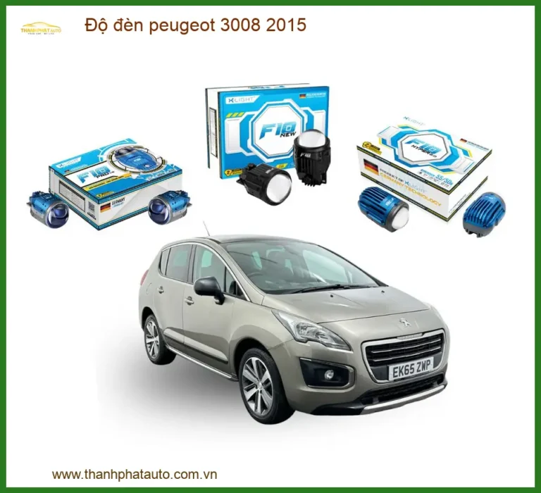 Độ đèn Bi LED Laser Peugeot 3008 2015 - Địa Chỉ Lắp Đặt Chính Hãng TPHCM