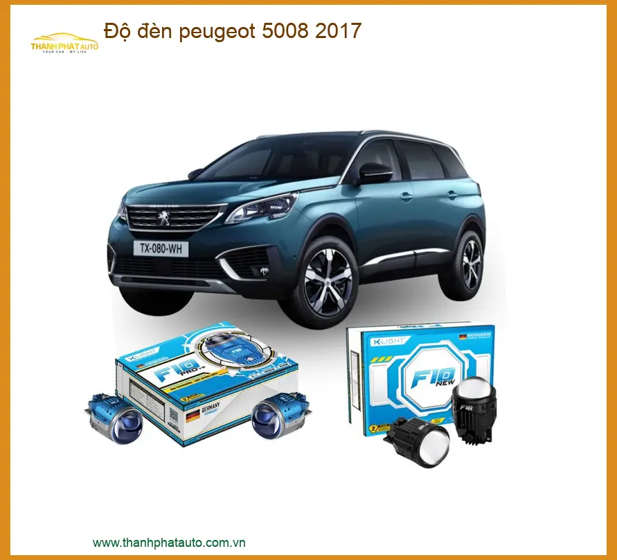 Độ Đèn Tăng Sáng Peugeot 5008 2017 - Địa Chỉ Lắp Đặt Chính Hãng TPHCM