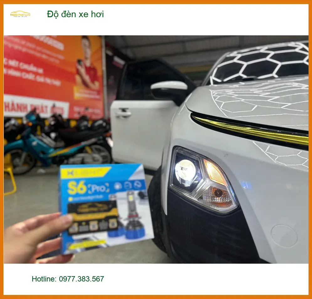 Anh Lộc độ đèn xe hơi Honda CR-V Quận Tân Bình để cải thiện tầm nhìn ban đêm ảnh thực tế 2