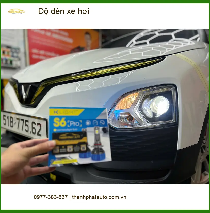 Anh Lộc độ đèn xe hơi Honda CR-V Quận Tân Bình để cải thiện tầm nhìn ban đêm ảnh thực tế 4