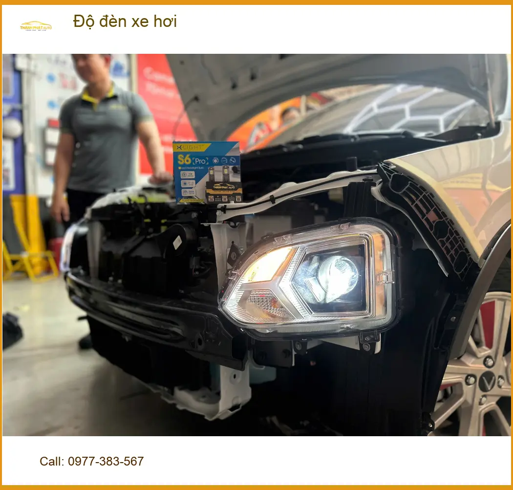 Anh Minh độ đèn xe hơi Ford Everest Quận Bình Thạnh vì đèn zin yếu