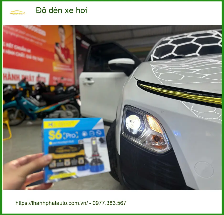 Anh Minh độ đèn xe hơi Ford Everest Quận Bình Thạnh vì đèn zin yếu ảnh thực tế 3