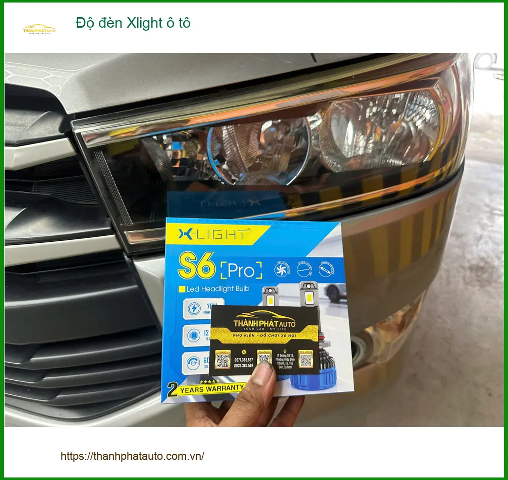 Anh Cường độ đèn Xlight ô tô Honda CRV tại Quận 1 để tăng cường độ sáng