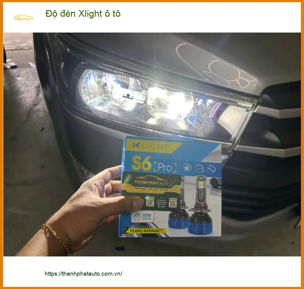 Anh Cường độ đèn Xlight ô tô Honda CRV tại Quận 1 để tăng cường độ sáng ảnh thực tế 3