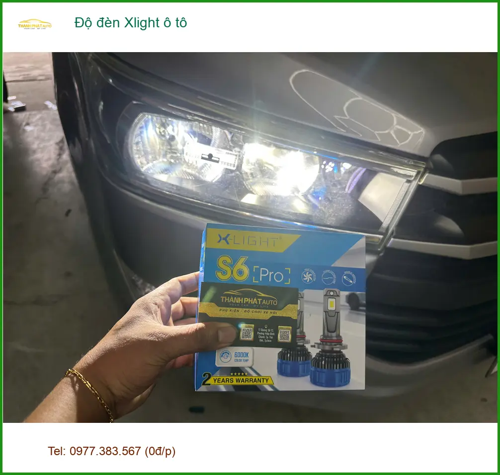 Anh Hưng độ đèn Xlight ô tô cho Toyota Vios tại Bình Chánh để tăng sáng hiệu quả