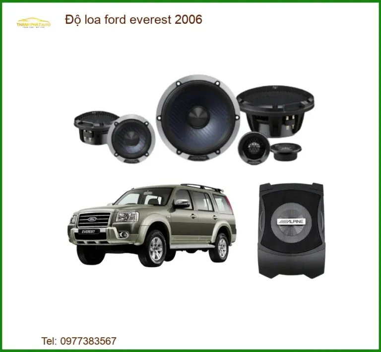Độ loa Ford Everest 2006 - Địa Chỉ Lắp Đặt Uy Tín TPHCM
