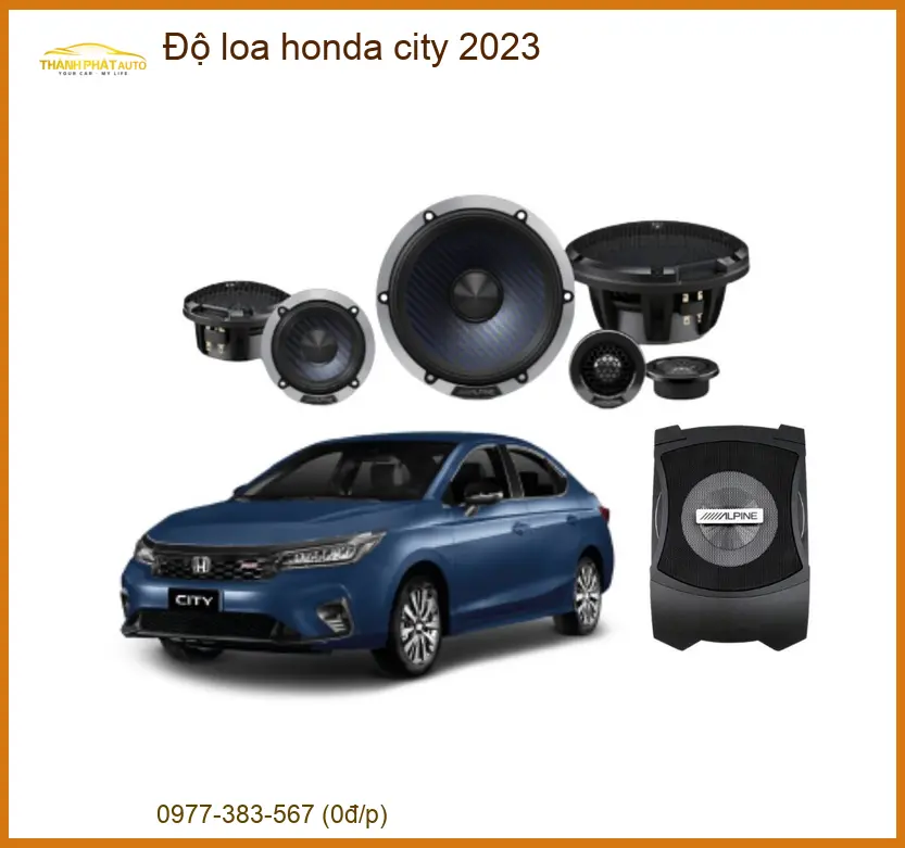 Độ Loa Honda City 2023 - Nơi Gắn Chính Hãng TPHCM