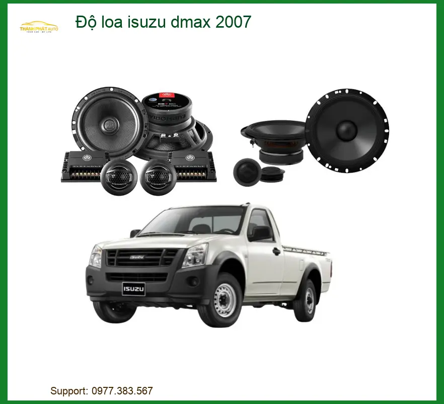 Nâng Cấp Hệ Thống Loa Isuzu Dmax 2007 - Trung Tâm Lắp Đặt Chính Hãng TPHCM