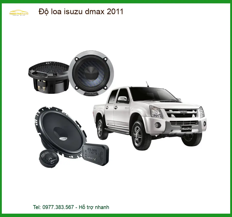 Độ Loa Ô Tô Isuzu Dmax 2011 - Trung Tâm Lắp Đặt Chính Hãng Giá Tốt TPHCM