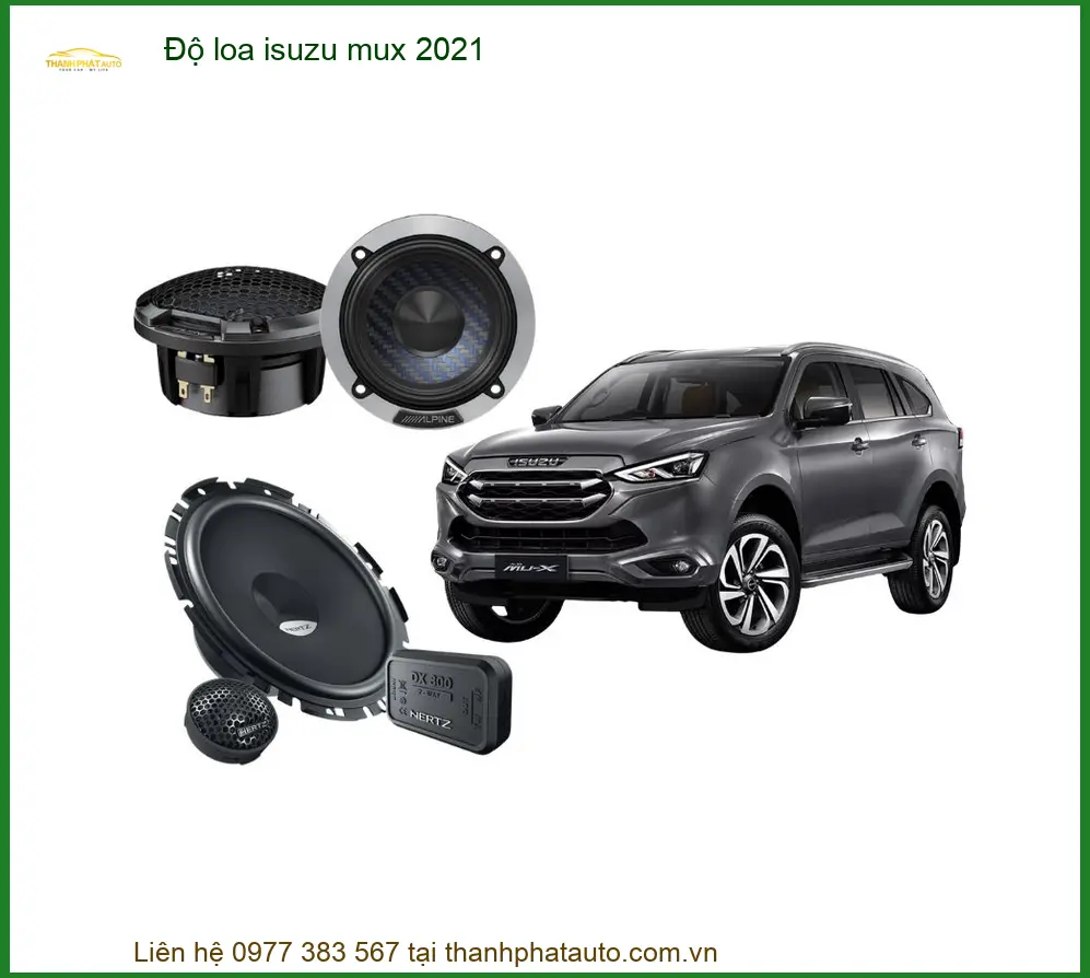 Độ Loa Sub Điện Bass Mạnh Isuzu Mu-X 2021 - Trung Tâm Thi Công Uy Tín TPHCM