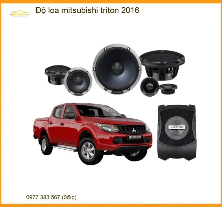 Độ Loa Nâng Cấp Âm Thanh Mitsubishi Triton 2016 - Địa Chỉ Lắp Đặt Uy Tín TPHCM